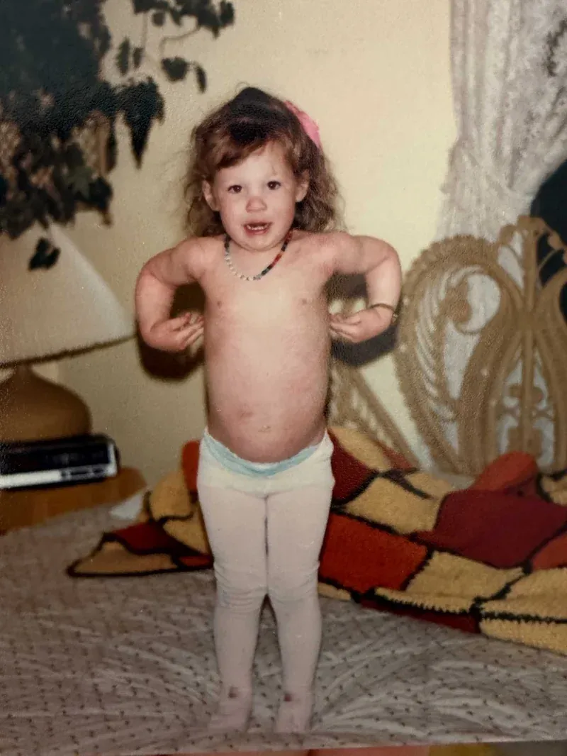 Chandra Zas as a young child — the eczema and body-wisdom origin of her healing journey