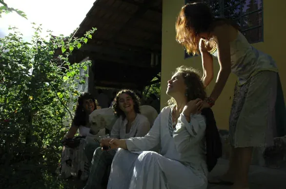 Chandra Zas during her plant-medicine work in Brazil